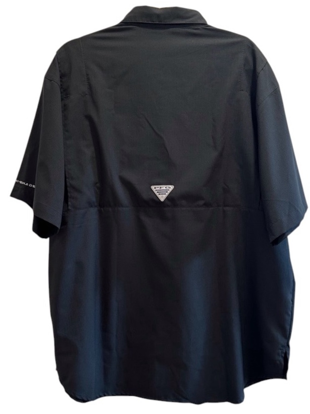 Columbia Men’s Black Short-Sleeve Button-Down Shirt - Omni-Shade - Picture 2 of 2